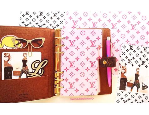 louis vuitton binder planner|louis vuitton refills.